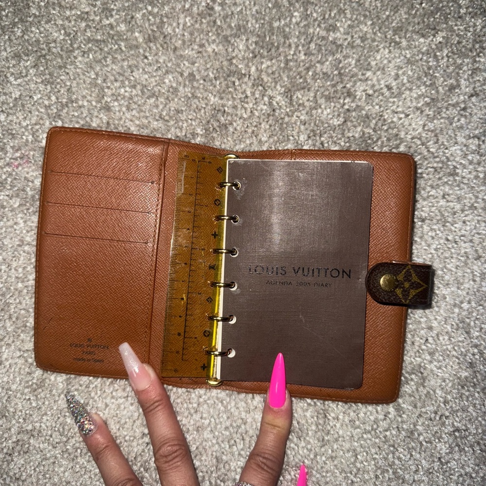 Louis Vuitton Brown Monogram Agenda with passport & Card Holder